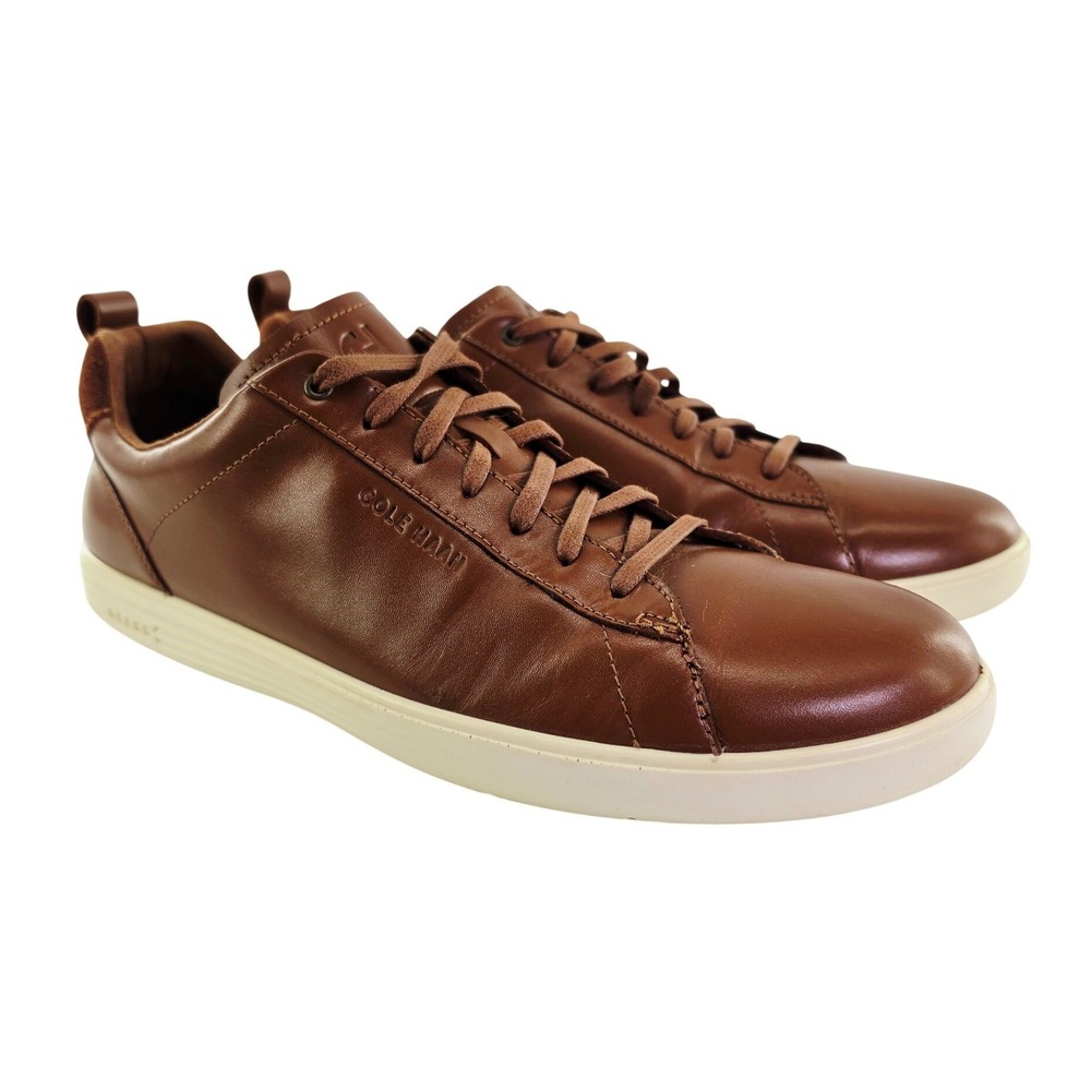 Cole Haan Grand Crosscourt Mens‎ 10.5 M British Tan Leather Sneakers C36924